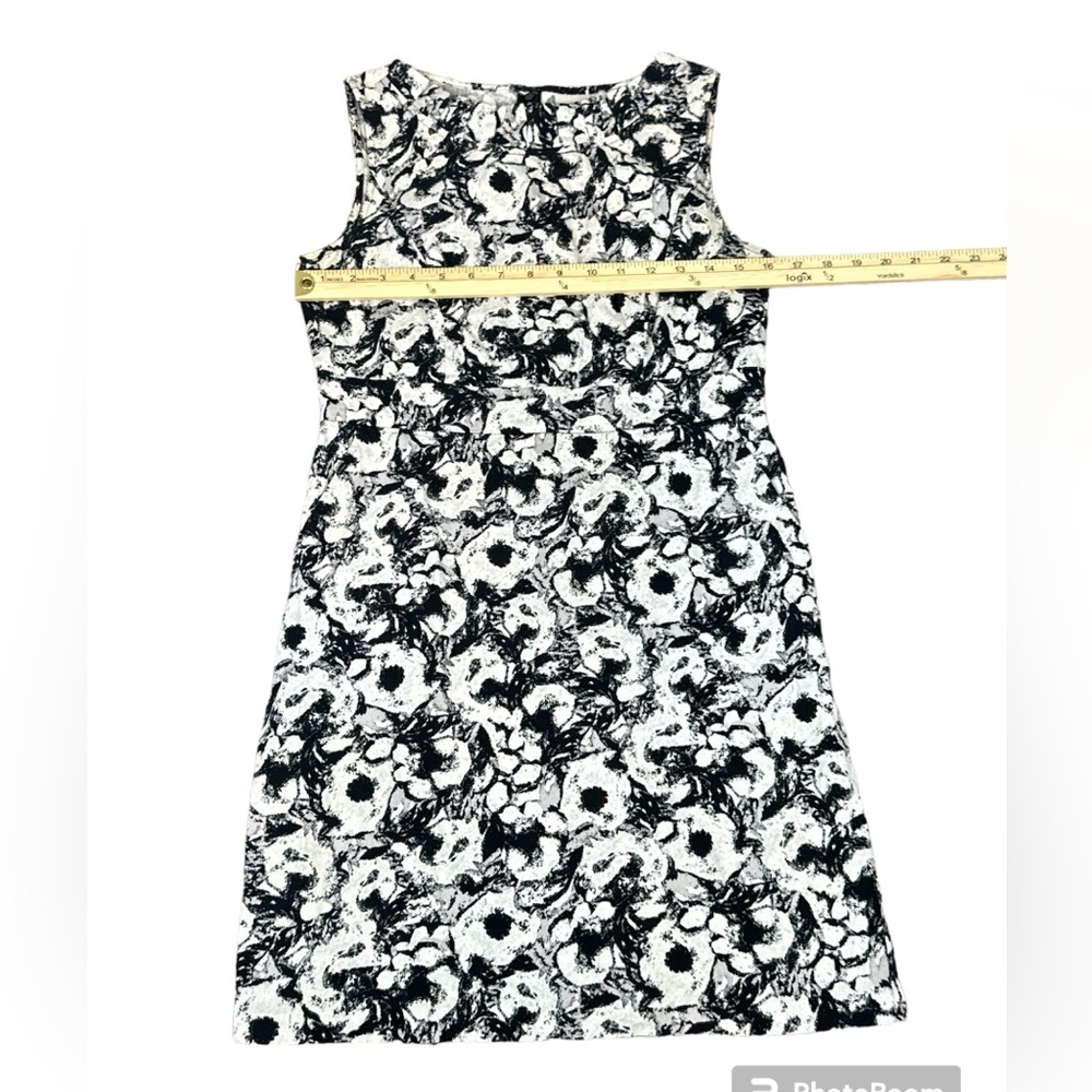 Ann Taylor Loft Women’s Sheath Floral Abstract Printed Sleeveless Dress Size 6 - Picture 7 of 8